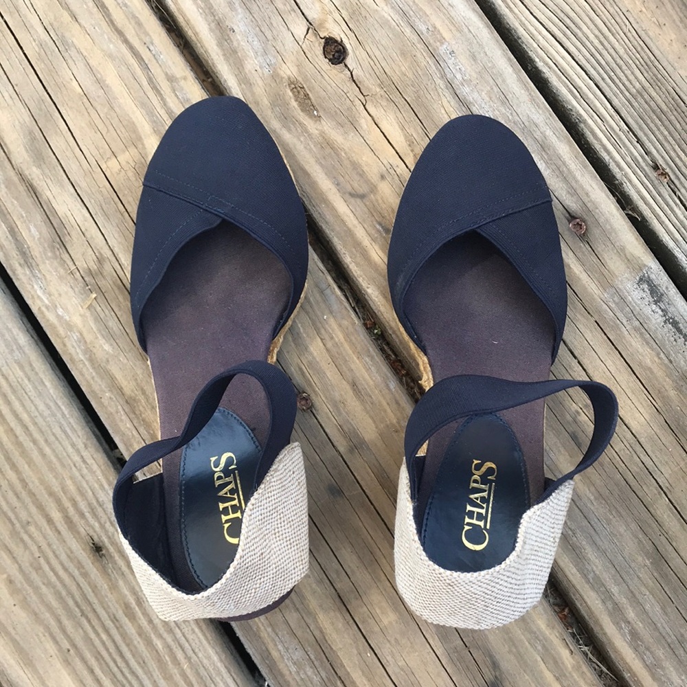 Chaps espadrilles wedges shoes